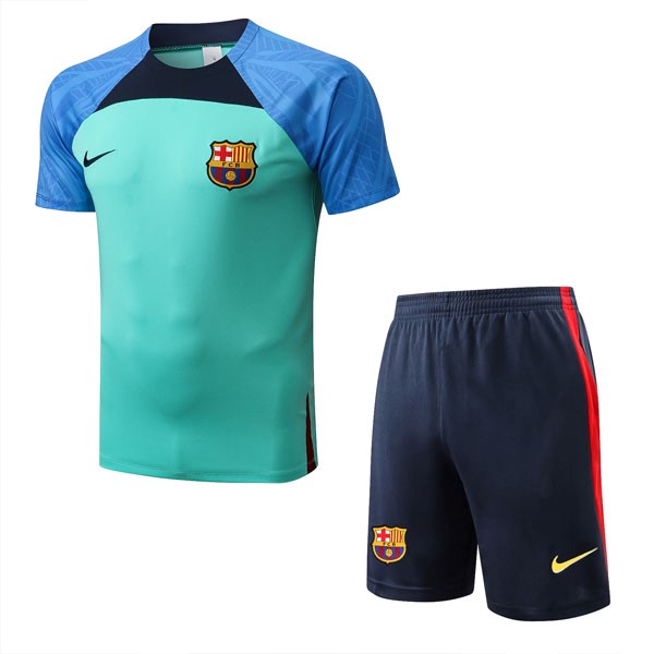Camiseta Entrenamiento Barcelona Conjunto Completo 2022/2023 Verde